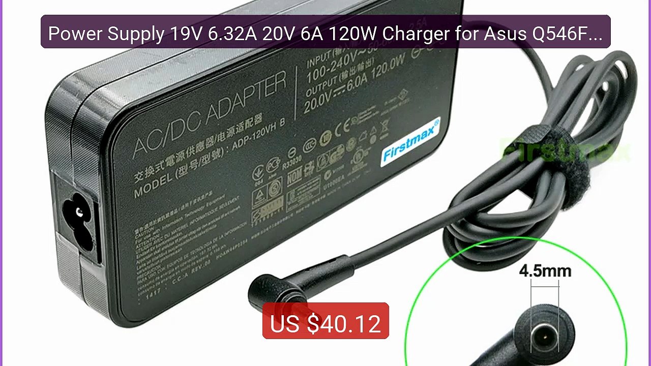 Power Supply 19V 6.32A 20V 6A 120W Charger for Asus Q546FD ... -- Top Pick 2026 | Unbeatable Price!