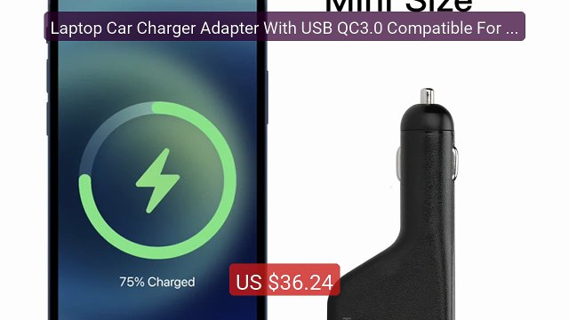Laptop Car Charger Adapter With USB QC3.0 Compatible For SONY ... Best Buy 2026 | Great Quality!