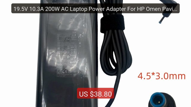19.5V 10.3A 200W AC Laptop Power Adapter For HP Omen Pavilion Gamin... Top Rated 2026 | Buy Now!