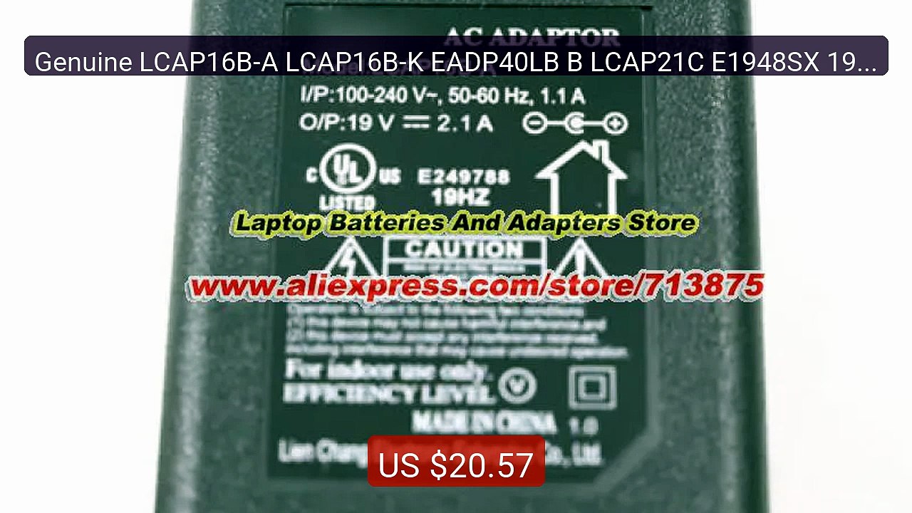 Genuine LCAP16B-A LCAP16B-K EADP40LB B LCAP21C E1948SX 19V 2.1A Cha... -- Top Rated 2026 | Buy Now!