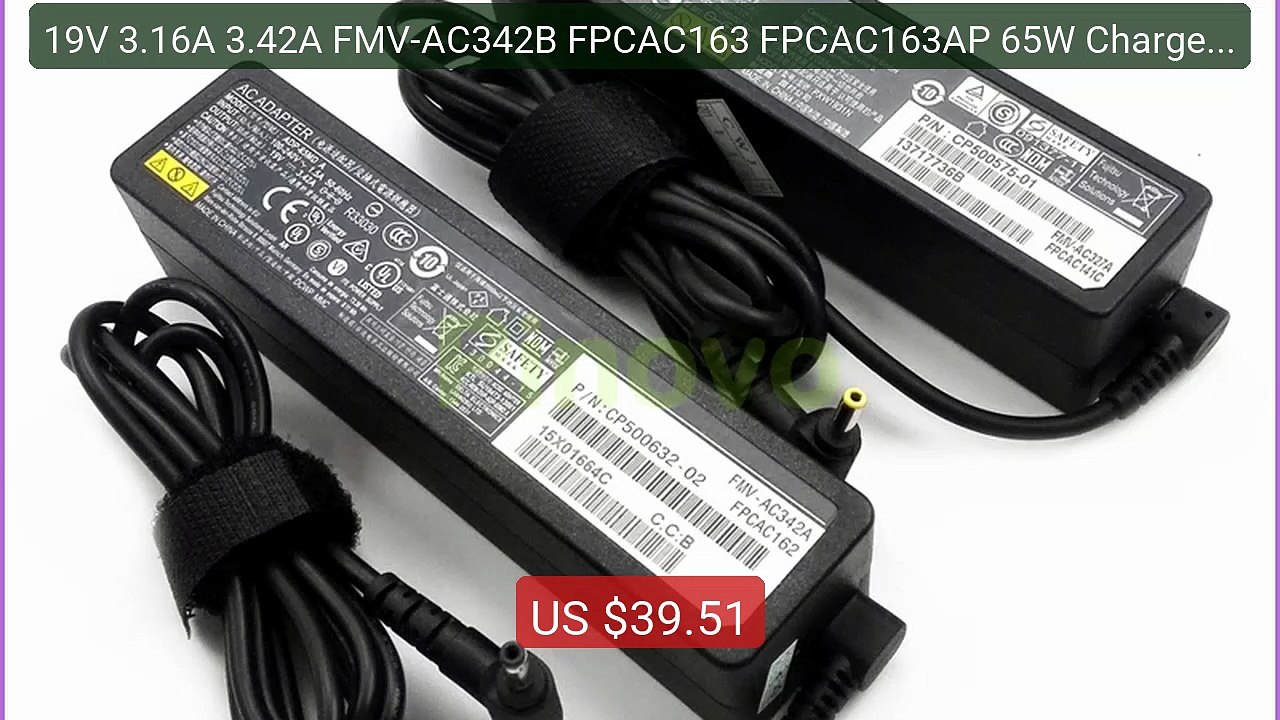 19V 3.16A 3.42A FMV-AC342B FPCAC163 FPCAC163AP 65W Charger for Fuji... -- Top Rated 2026 | Buy Now!