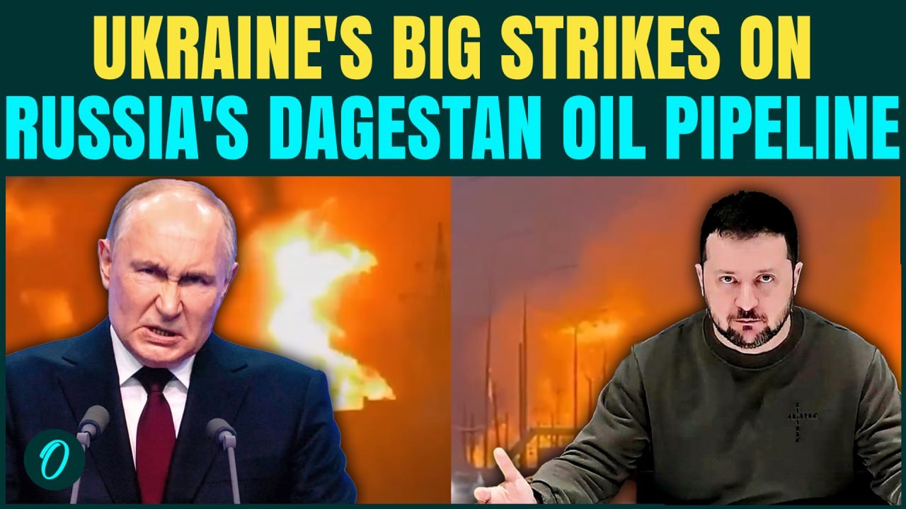 Russia HIT By Ukraine Deep Inside Dagestan, CHILLING Video Shows Massive Gas Pipeline Fireball