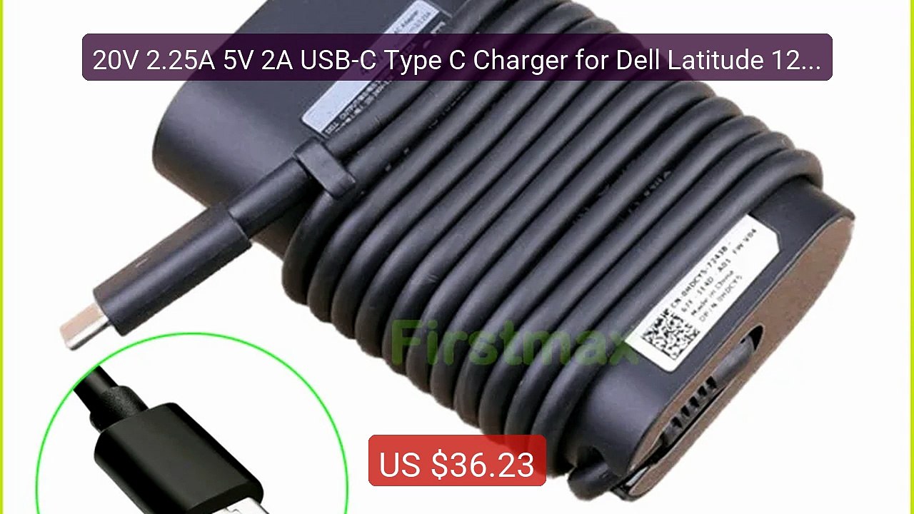 20V 2.25A 5V 2A USB-C Type C Charger for Dell Latitude 12 7210... -- Hot Deal 2026 | Limited Offer!