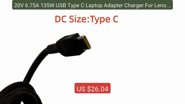 20V 6.75A 135W USB Type C Laptop Adapter Charger For Lenovo ThinkP... Best Deal 2026 | Shop Now!