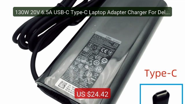 130W 20V 6.5A USB-C Type-C Laptop Adapter Charger For Dell XPS 15 9... Top Rated 2026 | Buy Now!