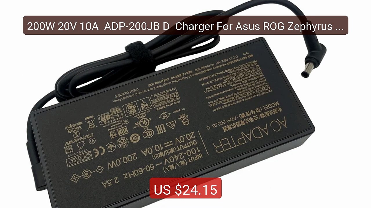 200W 20V 10A  ADP-200JB D  Charger For Asus ROG Zephyrus G15 GA503... -- Best Deal 2026 | Shop Now!