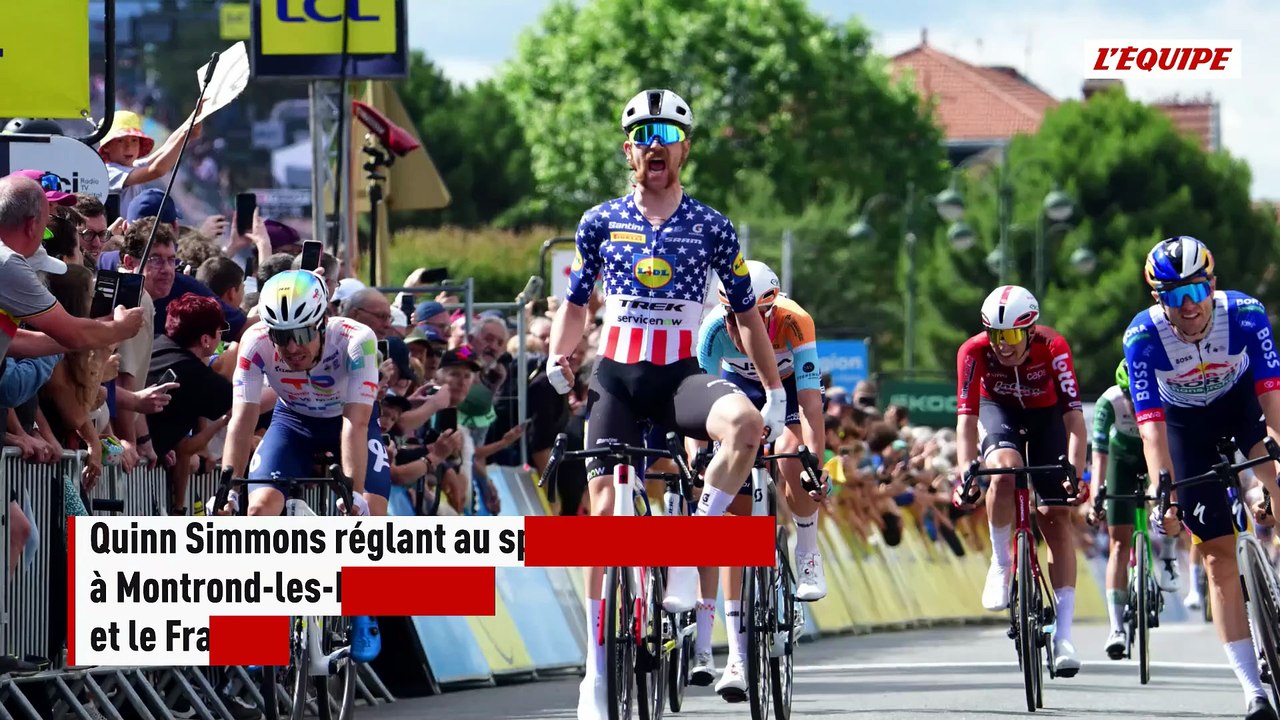 Quinn Simmons remporte la 4e étape du Tour Auvergne-Rhône-Alpes en réglant ses compagnons d'échappée - Cyclisme - Tour Auvergne-Rhône-Alpes