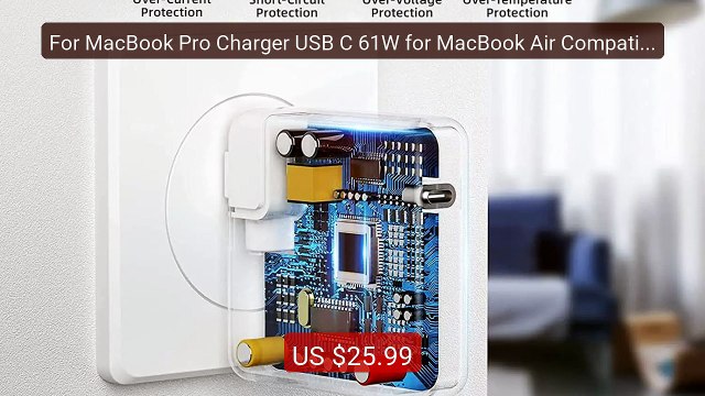 For MacBook Pro Charger USB C 61W for MacBook Air Compatible with ... Best Deal 2026 | Shop Now!