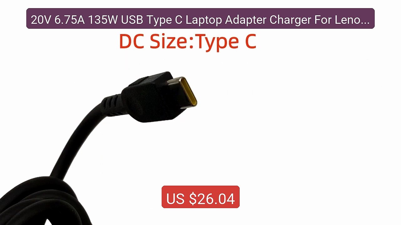 20V 6.75A 135W USB Type C Laptop Adapter Charger For Lenovo... -- Top Pick 2026 | Unbeatable Price!