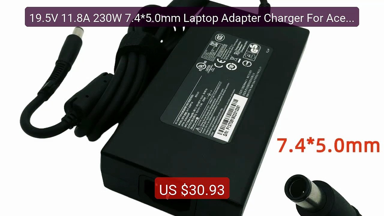 19.5V 11.8A 230W 7.4*5.0mm Laptop Adapter Charger For Acer Pre... -- Best Buy 2026 | Great Quality!