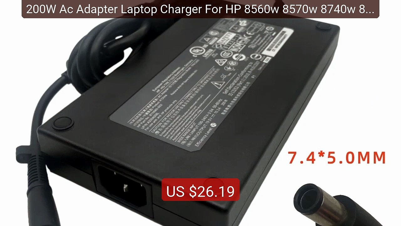 200W Ac Adapter Laptop Charger For HP 8560w 8570w 8740w 8760w 8770... -- Best Deal 2026 | Shop Now!