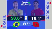 Brazil v Morocco - World Cup Opta Predictor
