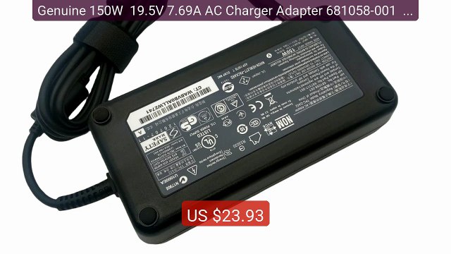 Genuine 150W 19.5V 7.69A AC Charger Adapter 681058-001 For H... Best Buy 2026 | Great Quality!