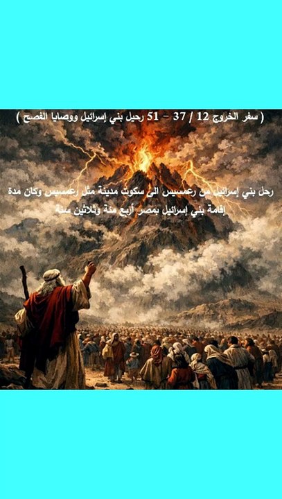 خروج ورحيل بني اسرائيل من مصر
