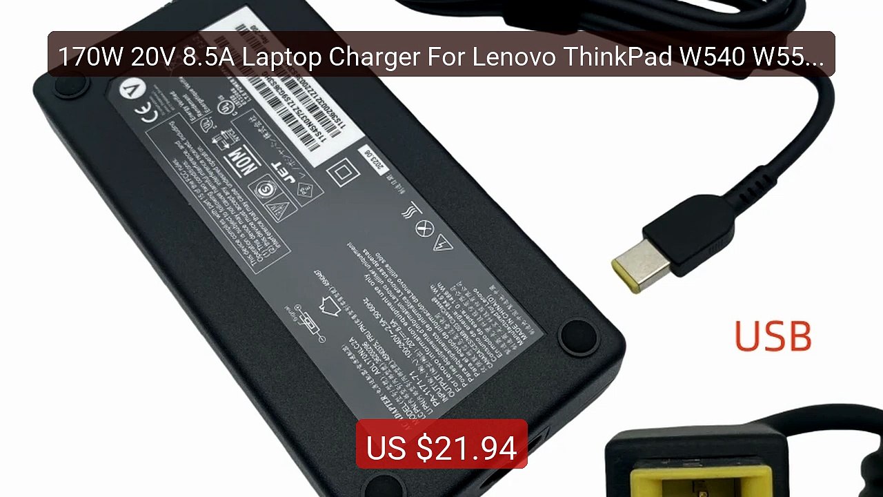 170W 20V 8.5A Laptop Charger For Lenovo ThinkPad W540 W550s P50 P70... -- Top Rated 2026 | Buy Now!