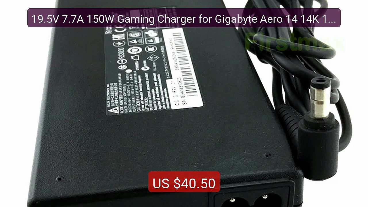19.5V 7.7A 150W Gaming Charger for Gigabyte Aero 14 14K 15 15W... -- Best Buy 2026 | Great Quality!