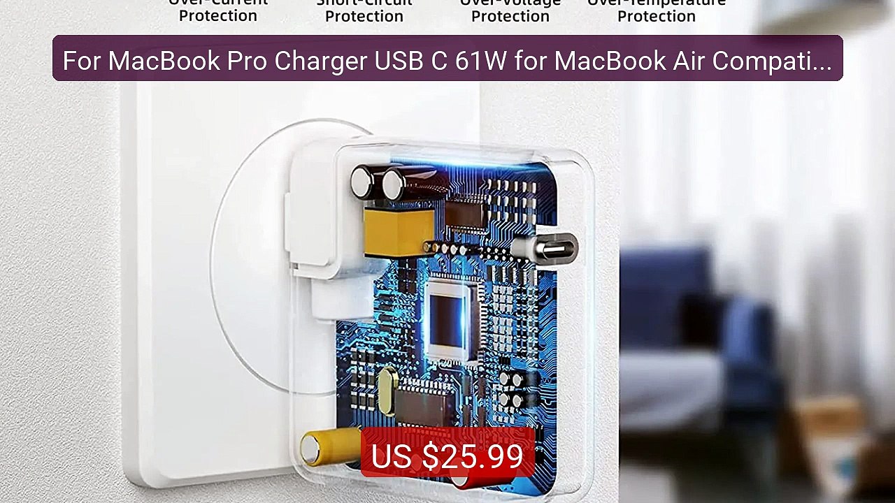 For MacBook Pro Charger USB C 61W for MacBook Air Compatible w... -- Best Buy 2026 | Great Quality!