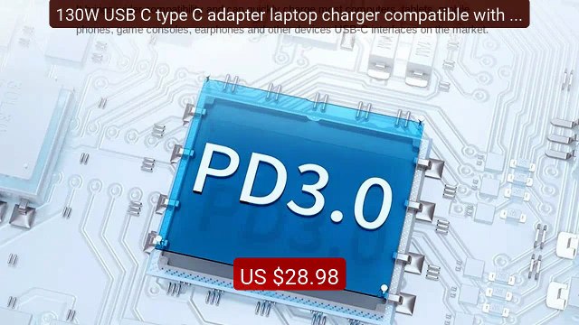 130W USB C type C adapter laptop charger compatible with Dell... Amazing Value 2026 | Must Have!