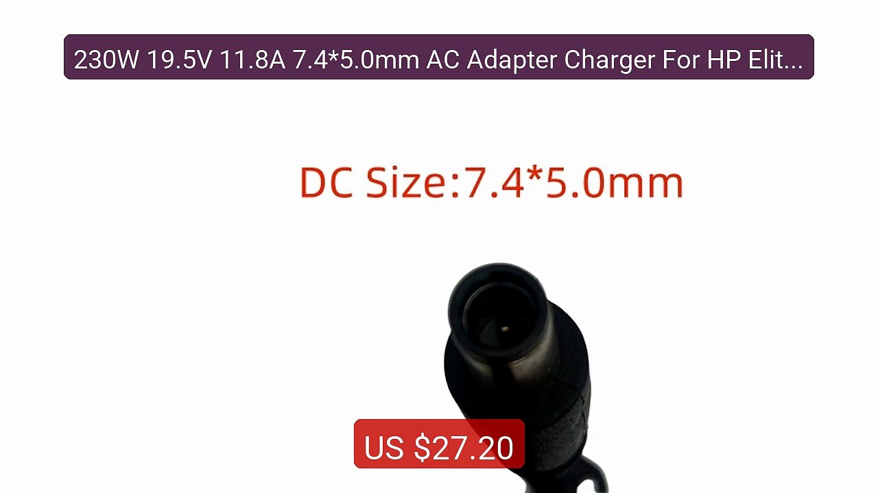230W 19.5V 11.8A 7.4*5.0mm AC Adapter Charger For HP EliteBook... -- Best Buy 2026 | Great Quality!