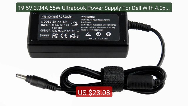 19.5V 3.34A 65W Ultrabook Power Supply For Dell With 4.0x1.7m... Amazing Value 2026 | Must Have!