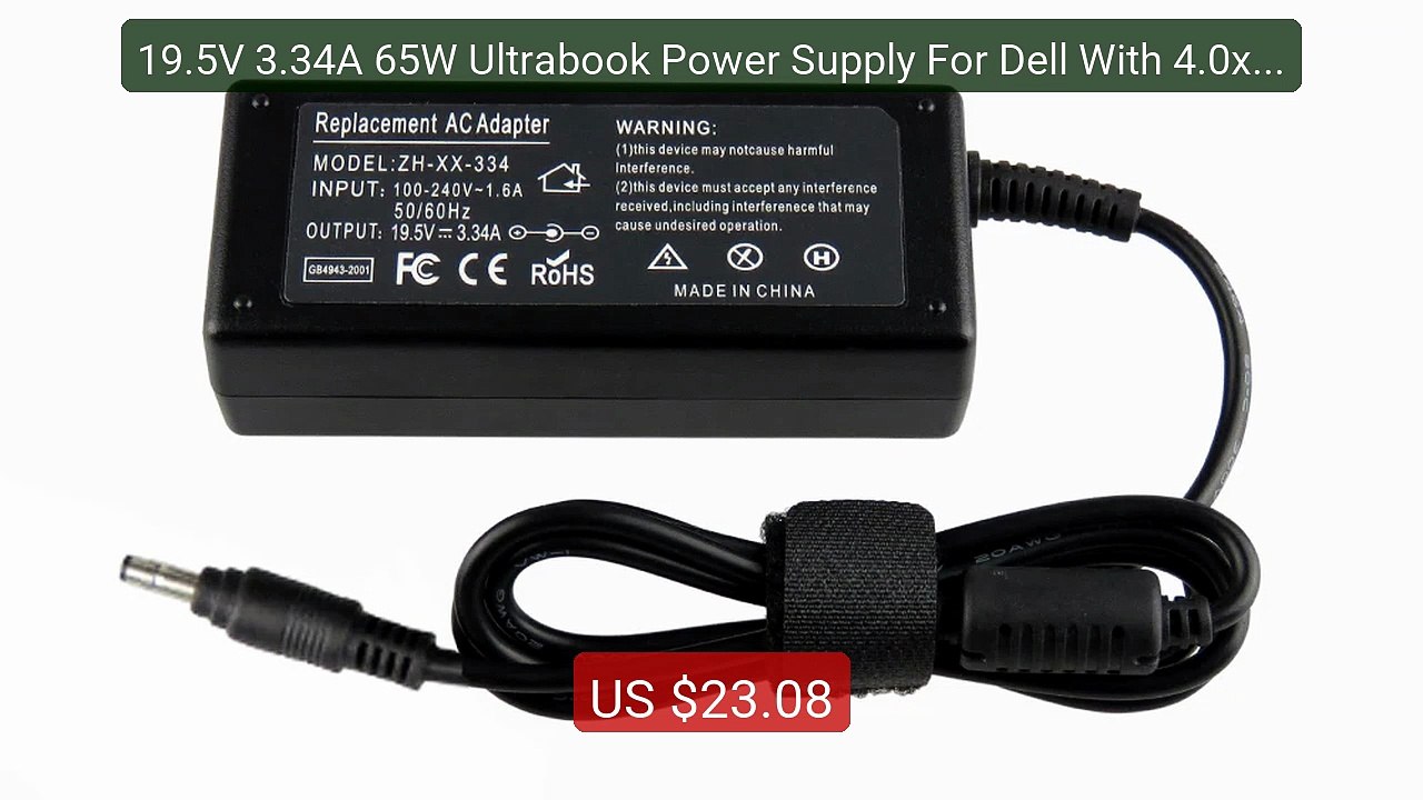 19.5V 3.34A 65W Ultrabook Power Supply For Dell With 4.0x1.7m... -- Amazing Value 2026 | Must Have!