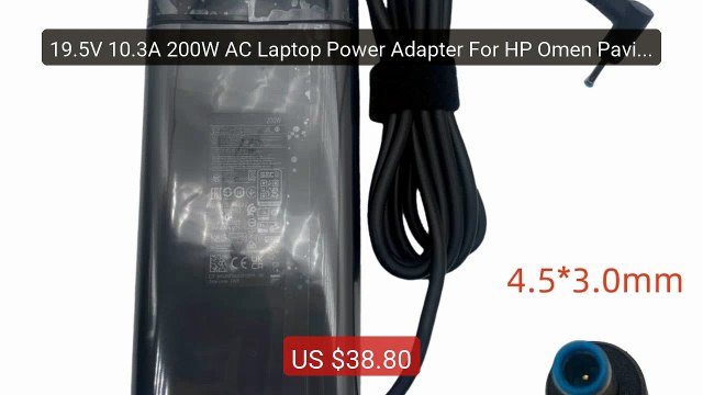 19.5V 10.3A 200W AC Laptop Power Adapter For HP Omen Pavilion Gamin... Top Rated 2026 | Buy Now!