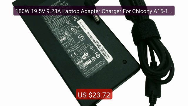 180W 19.5V 9.23A Laptop Adapter Charger For Chicony A15-180... Top Pick 2026 | Unbeatable Price!