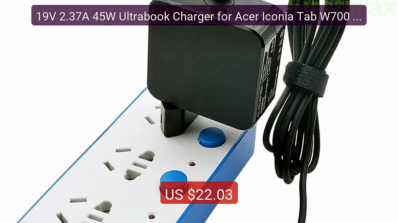 19V 2.37A 45W Ultrabook Charger for Acer Iconia Tab W700 W700P... -- Best Buy 2026 | Great Quality!