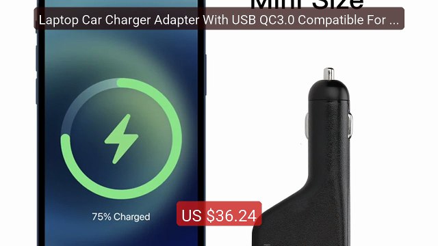 Laptop Car Charger Adapter With USB QC3.0 Compatible For SO... Top Pick 2026 | Unbeatable Price!