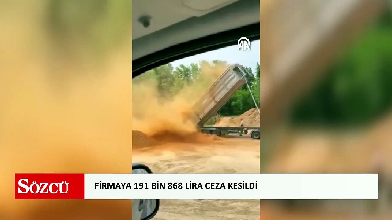 Zonguldak'ta çevreyi kirleten firmaya 191 bin 868 lira ceza kesildi