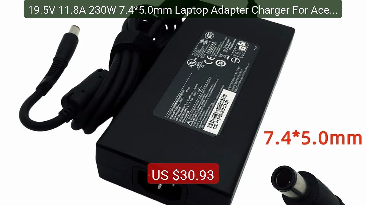 19.5V 11.8A 230W 7.4*5.0mm Laptop Adapter Charger For Acer Pr... -- Amazing Value 2026 | Must Have!