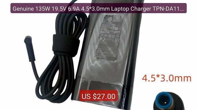 Genuine 135W 19.5V 6.9A 4.5*3.0mm Laptop Charger TPN-DA11 For HP ... Best Deal 2026 | Shop Now!