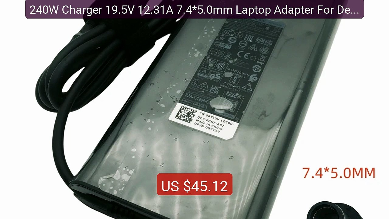 240W Charger 19.5V 12.31A 7.4*5.0mm Laptop Adapter For Dell Precis... -- Best Deal 2026 | Shop Now!