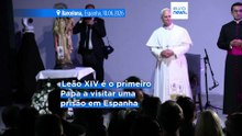 Leão XIV visita prisão de Brians e deixa mensagem: "O passado não condena o futuro"