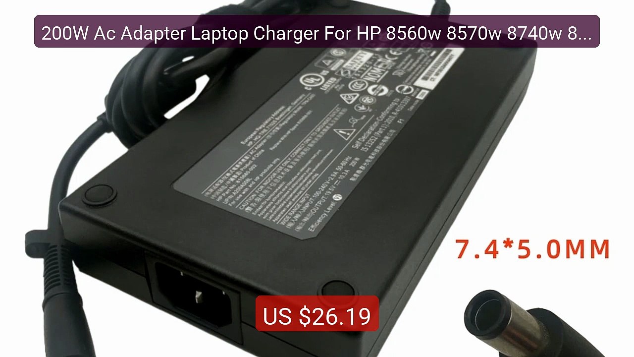 200W Ac Adapter Laptop Charger For HP 8560w 8570w 8740w 876... -- Top Pick 2026 | Unbeatable Price!