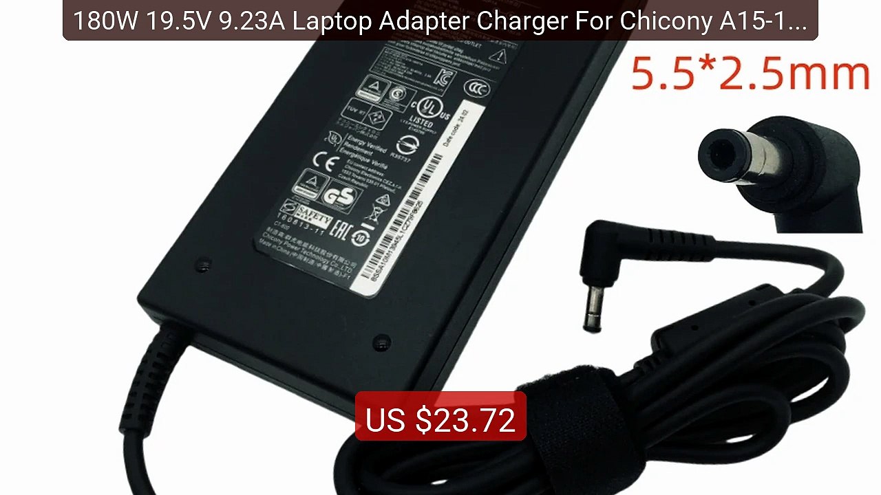 180W 19.5V 9.23A Laptop Adapter Charger For Chicony A15-180P1A Msi... -- Best Deal 2026 | Shop Now!