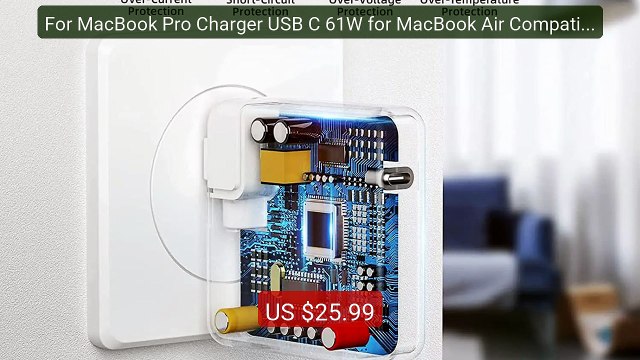 For MacBook Pro Charger USB C 61W for MacBook Air Compatibl... Top Pick 2026 | Unbeatable Price!