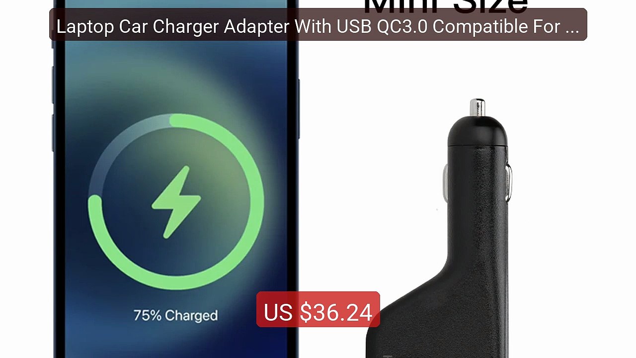 Laptop Car Charger Adapter With USB QC3.0 Compatible For SONY ... -- Hot Deal 2026 | Limited Offer!