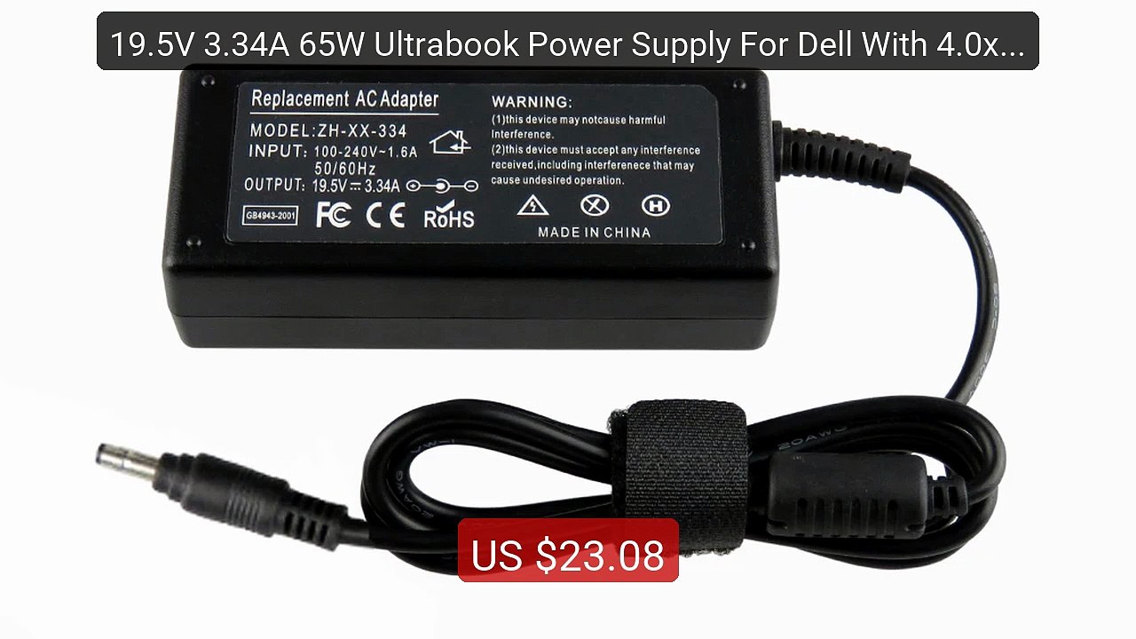 19.5V 3.34A 65W Ultrabook Power Supply For Dell With 4.0x1.... -- Top Pick 2026 | Unbeatable Price!