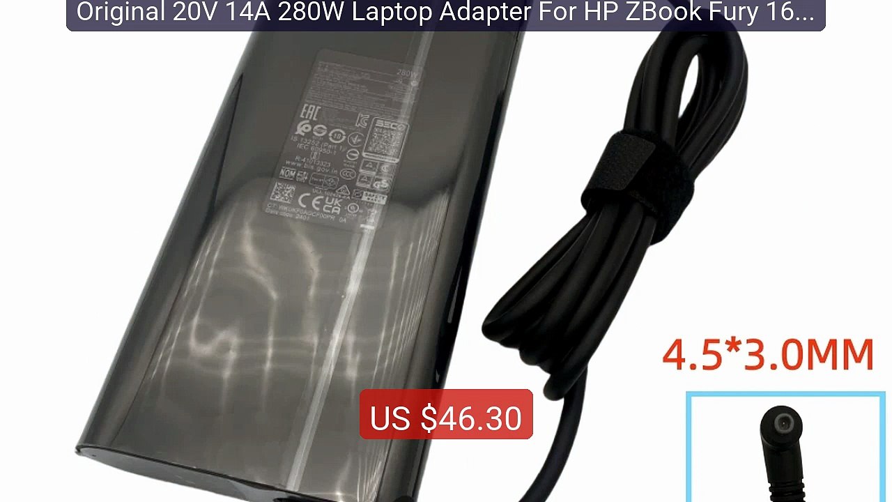 Original 20V 14A 280W Laptop Adapter For HP ZBook Fury 16 G... -- Top Pick 2026 | Unbeatable Price!