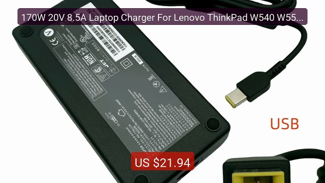 170W 20V 8.5A Laptop Charger For Lenovo ThinkPad W540 W550s P... Amazing Value 2026 | Must Have!