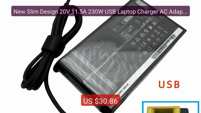 New Slim Design 20V 11.5A 230W USB Laptop Charger AC Adapter For L... Best Deal 2026 | Shop Now!
