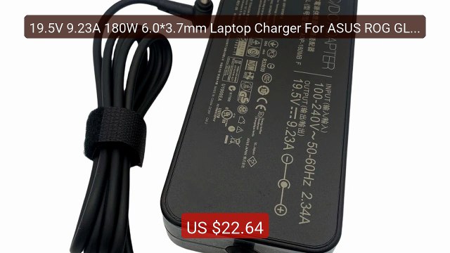 19.5V 9.23A 180W 6.0*3.7mm Laptop Charger For ASUS ROG GL50... Top Pick 2026 | Unbeatable Price!