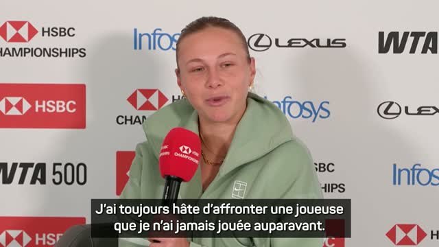 Queen's - Anisimova : J'ai hâte d'affronter Jovic pour la première fois