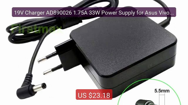 19V Charger AD890026 1.75A 33W Power Supply for Asus VivoBo... Top Pick 2026 | Unbeatable Price!