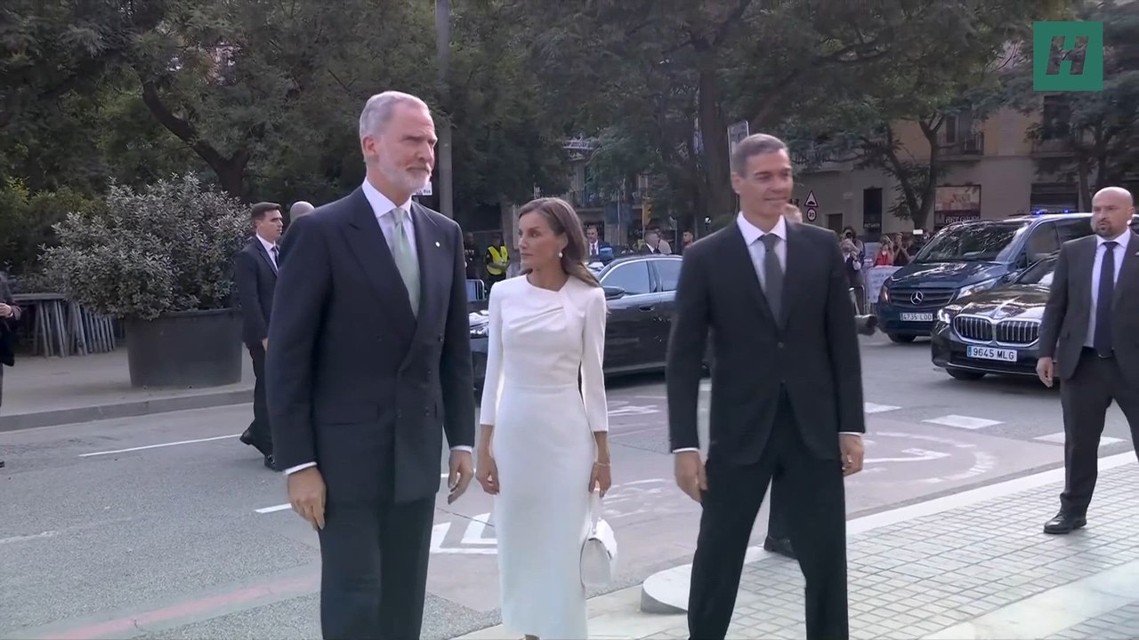 La reina Letizia, emocionada al ver la Sagrada Familia en su encuentro con el papa León XIV en Barcelona