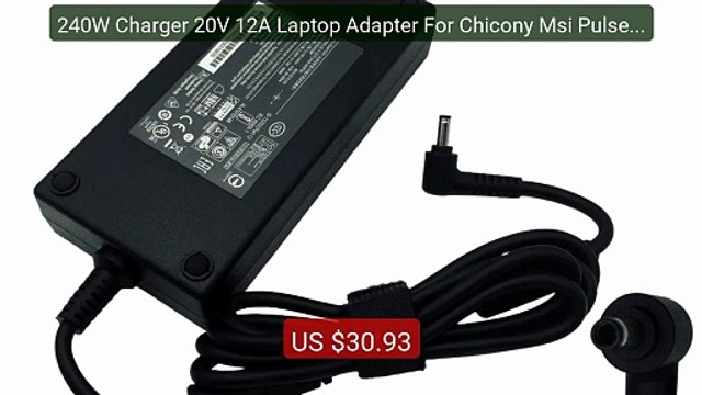 240W Charger 20V 12A Laptop Adapter For Chicony Msi Pulse GL66 12U... Best Deal 2026 | Shop Now!