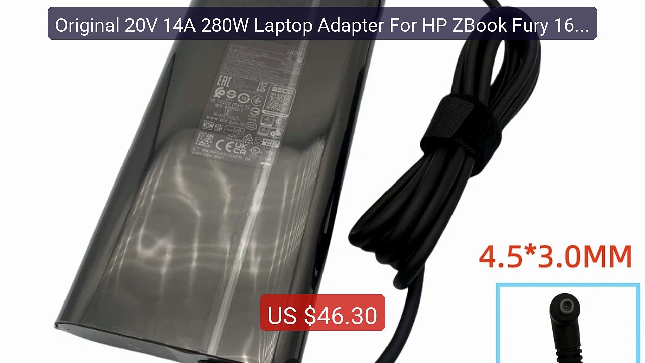 Original 20V 14A 280W Laptop Adapter For HP ZBook Fury 16 G... -- Top Pick 2026 | Unbeatable Price!