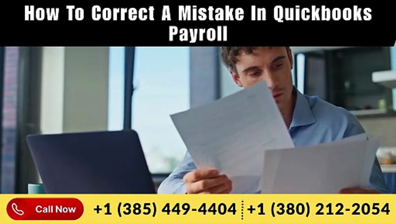 16_How to correct a mistake in QuickBooks payroll