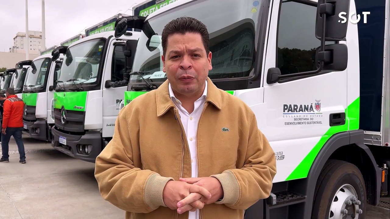 Ratinho Junior entrega novos caminhões e Gugu Bueno destaca reforço aos municípios do Oeste